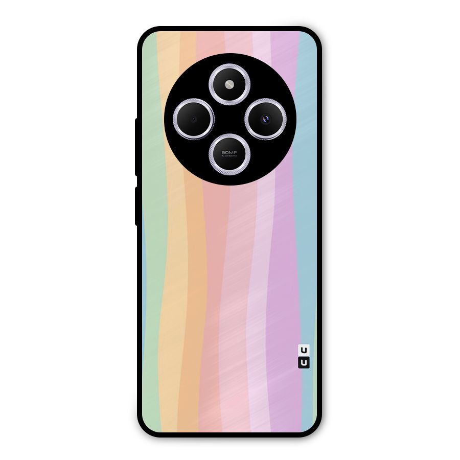 Pastel Curves Metal Back Case for Poco M7