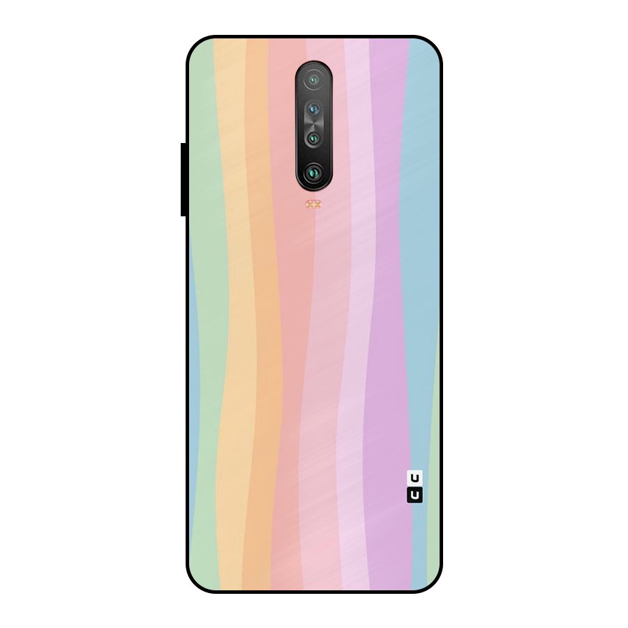 Pastel Curves Metal Back Case for Poco X2
