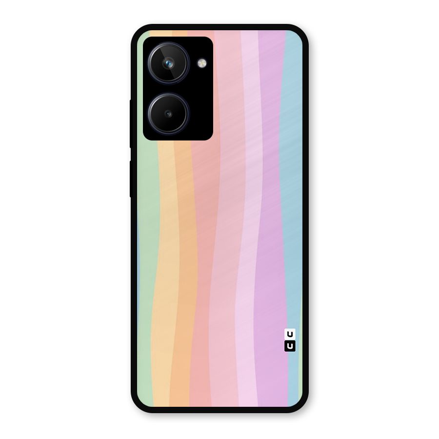 Pastel Curves Metal Back Case for Realme 10