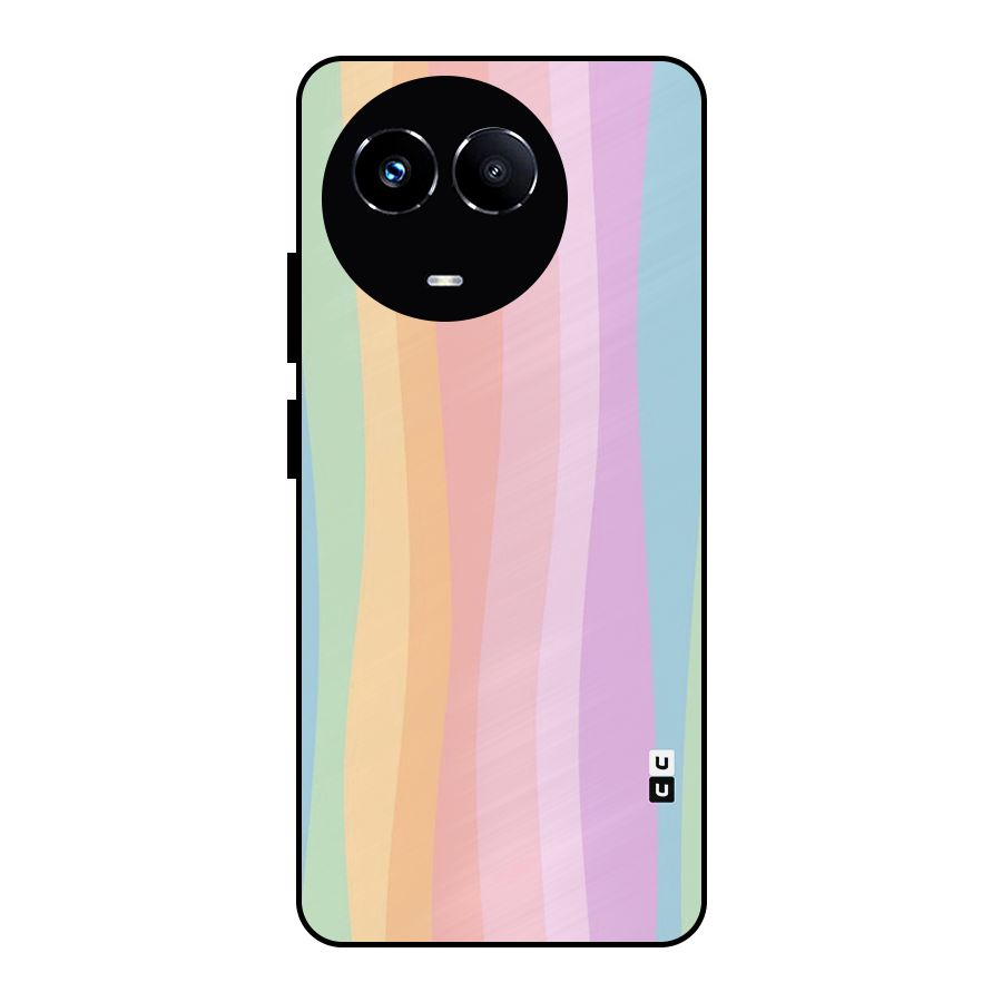 Pastel Curves Metal Back Case for Realme 11 5G