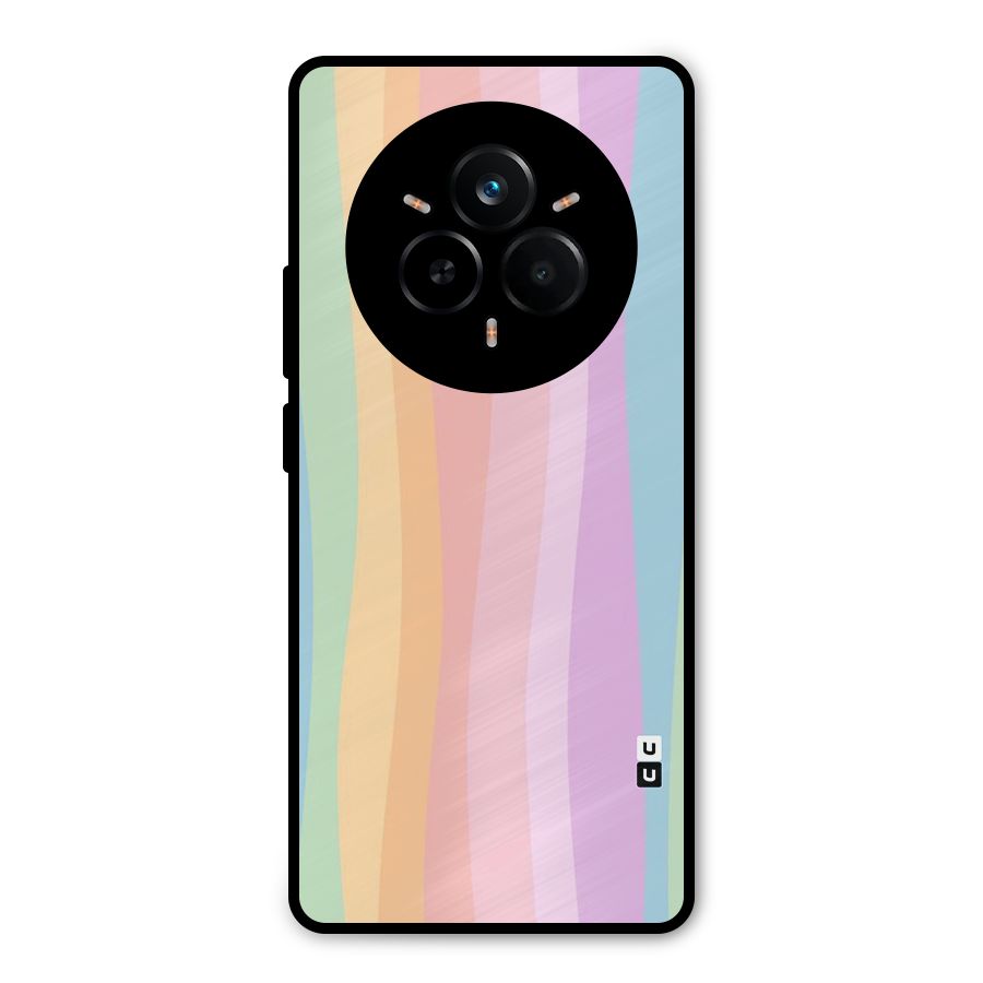 Pastel Curves Metal Back Case for Realme 14 Pro
