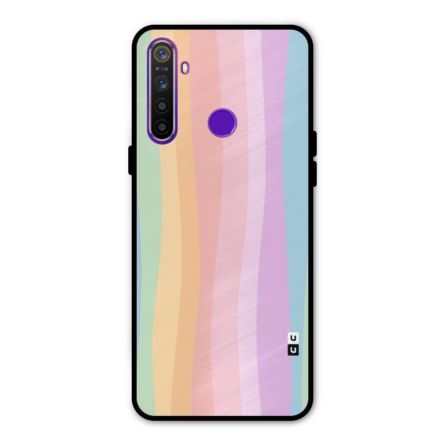 Pastel Curves Metal Back Case for Realme 5
