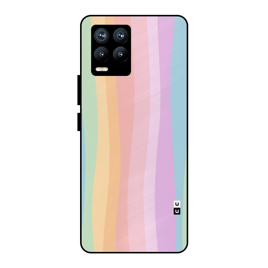 Pastel Curves Metal Back Case for Realme 8