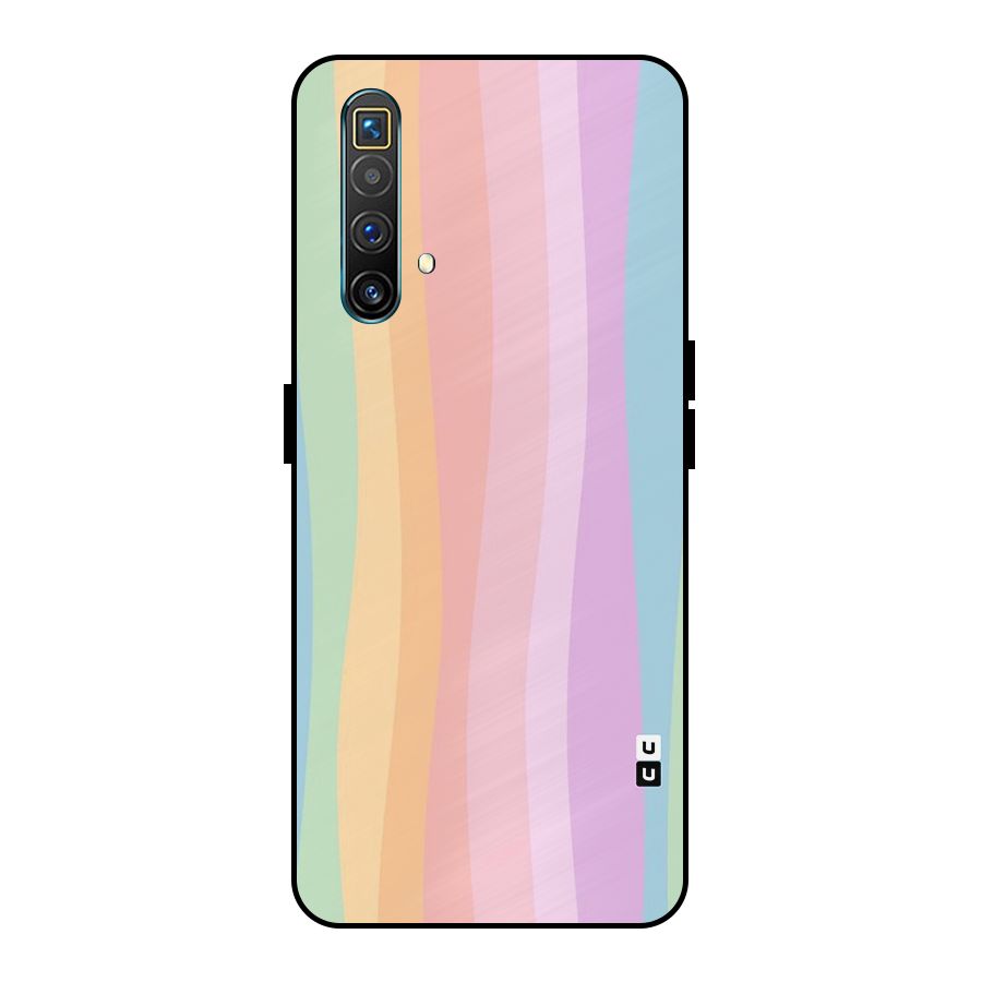 Pastel Curves Metal Back Case for Realme X3