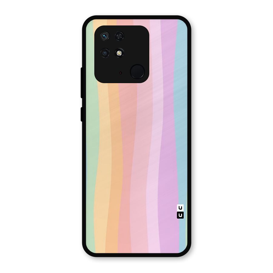 Pastel Curves Metal Back Case for Redmi 10