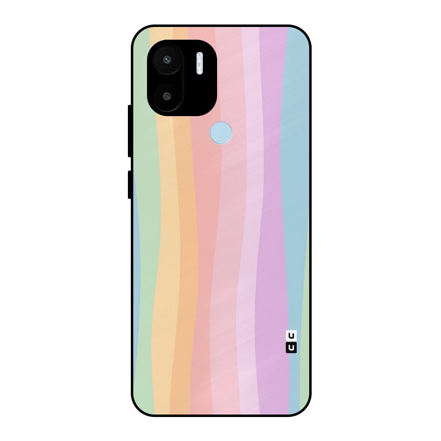 Pastel Curves Metal Back Case for Redmi A2+