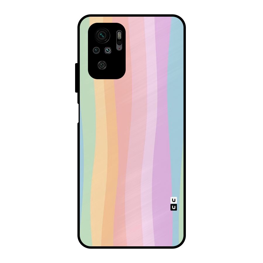 Pastel Curves Metal Back Case for Redmi Note 10S