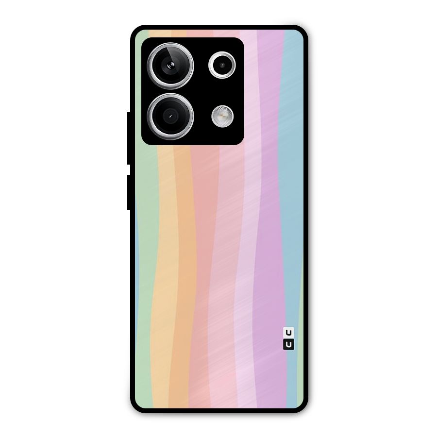Pastel Curves Metal Back Case for Redmi Note 13 5G