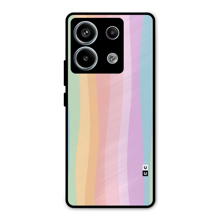 Pastel Curves Metal Back Case for Redmi Note 13 Pro 5G