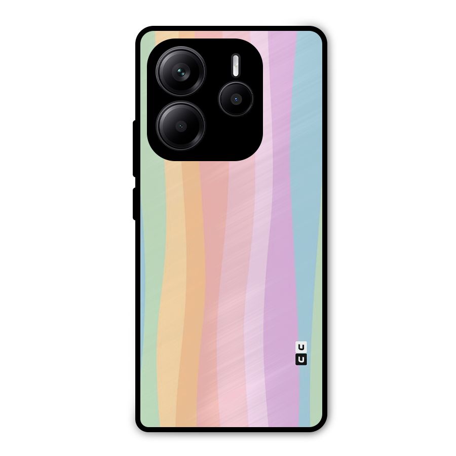 Pastel Curves Metal Back Case for Redmi Note 14 5G