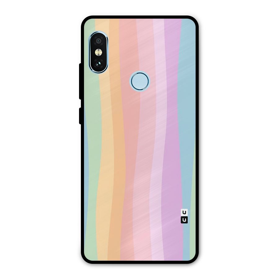 Pastel Curves Metal Back Case for Redmi Note 5 Pro