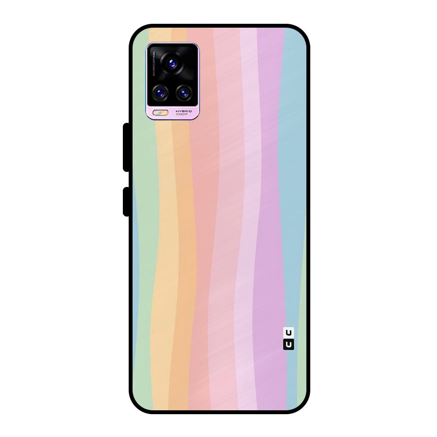 Pastel Curves Metal Back Case for Vivo V20 Pro