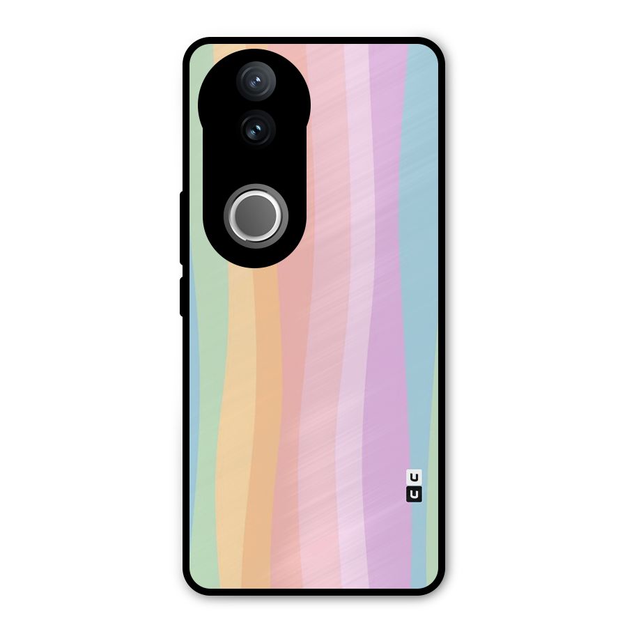 Pastel Curves Metal Back Case for Vivo V50