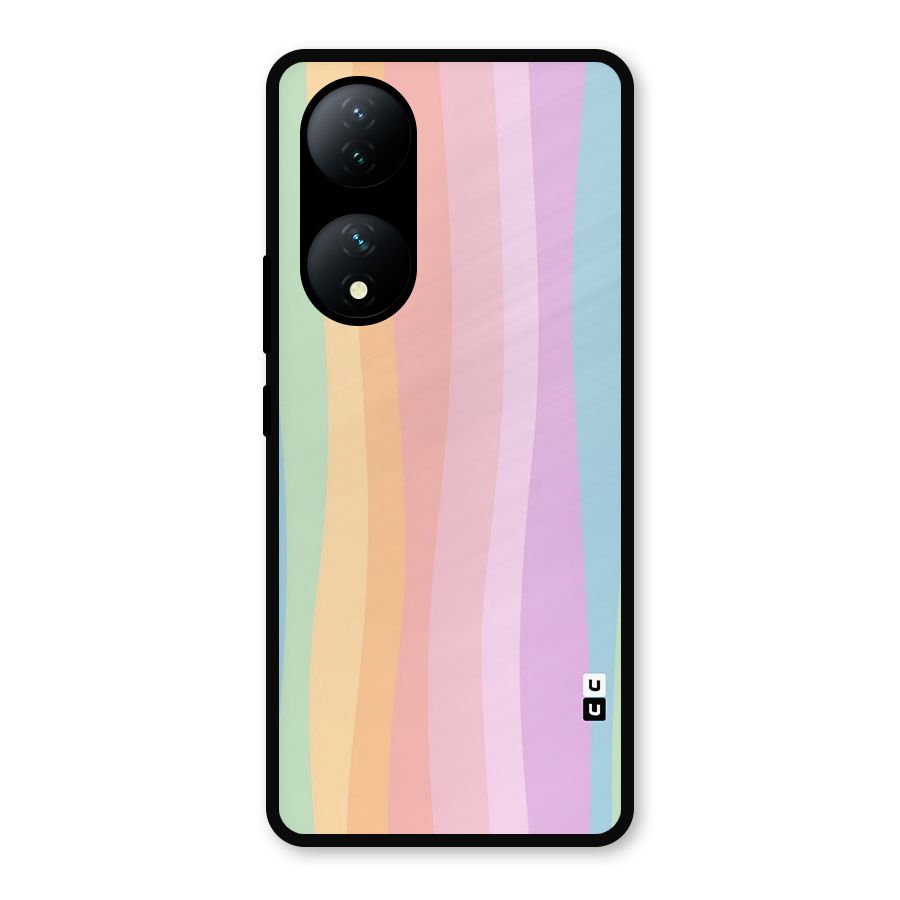 Pastel Curves Metal Back Case for Vivo Y100a