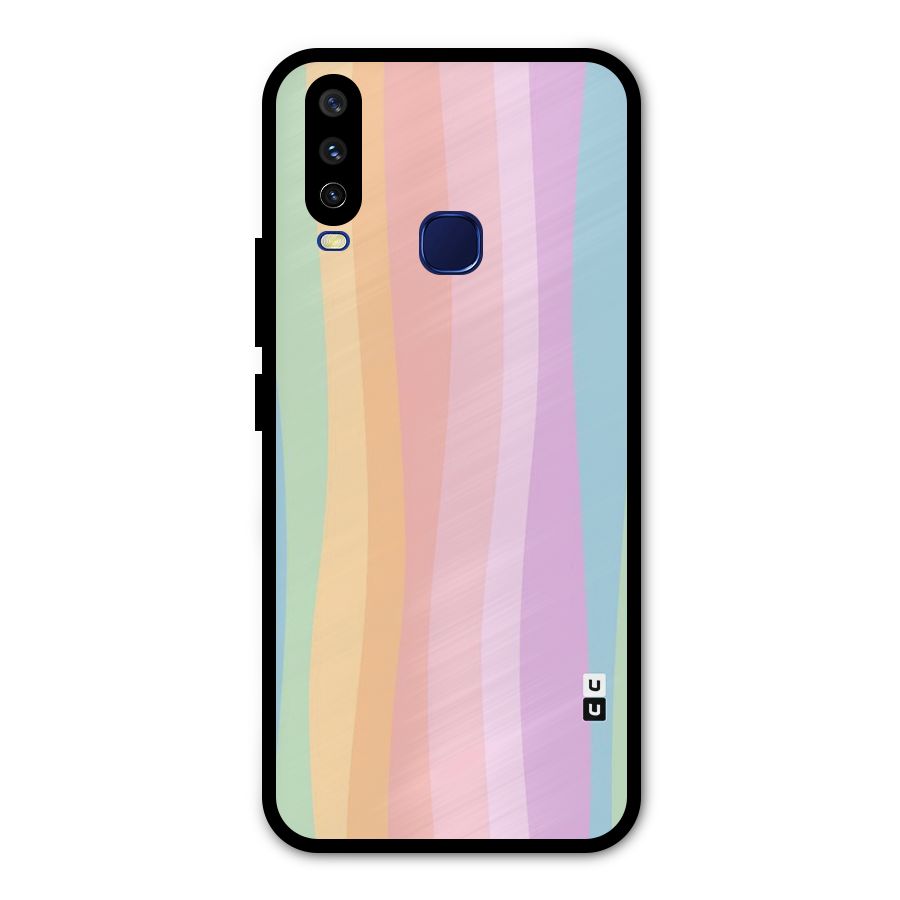 Pastel Curves Metal Back Case for Vivo Y12