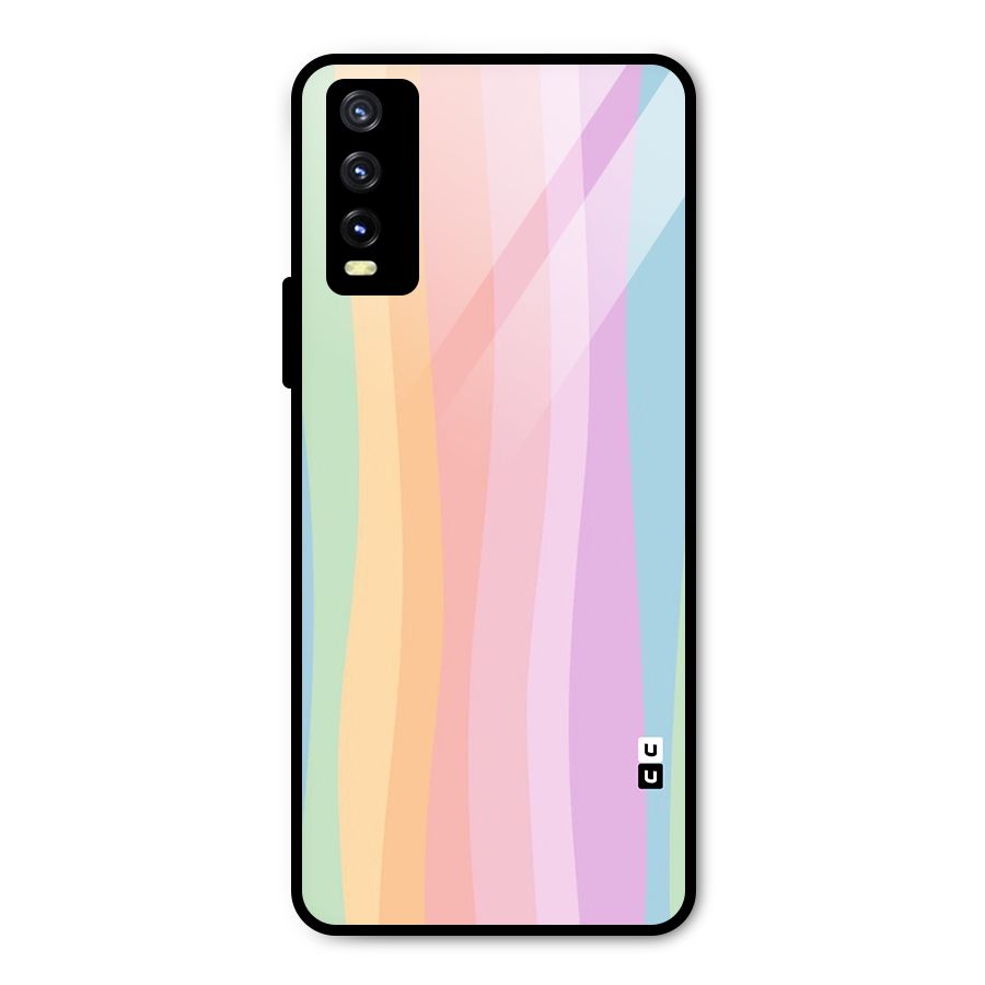 Pastel Curves Metal Back Case for Vivo Y20