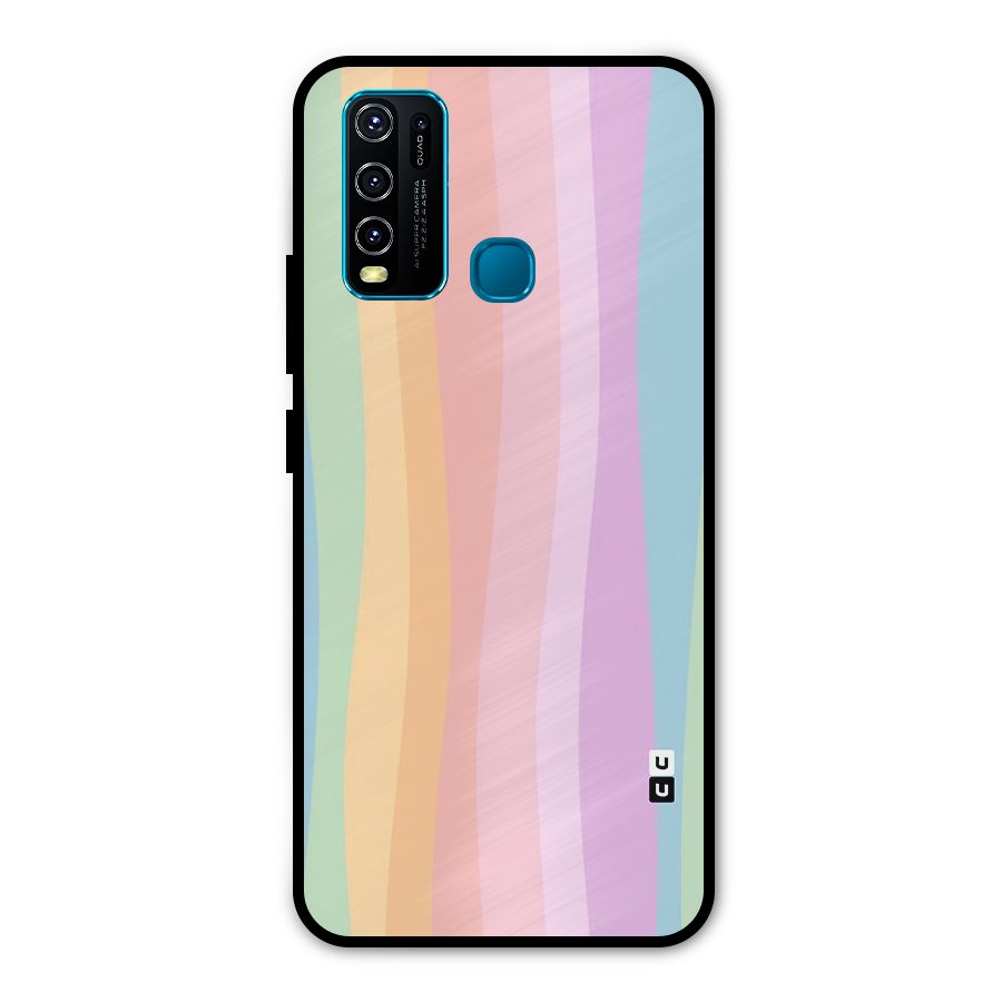 Pastel Curves Metal Back Case for Vivo Y50