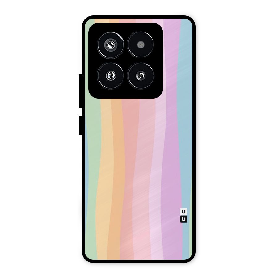 Pastel Curves Metal Back Case for Xiaomi 14 Pro