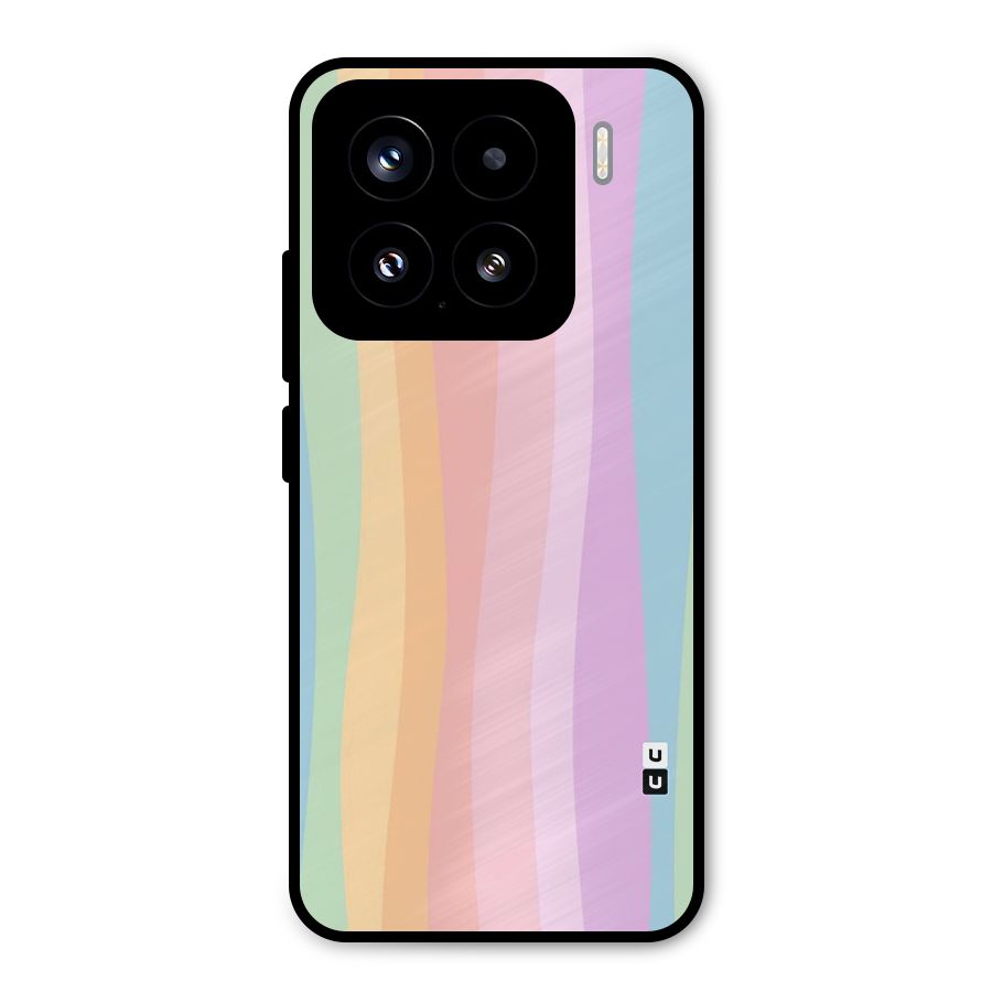Pastel Curves Metal Back Case for Xiaomi 15