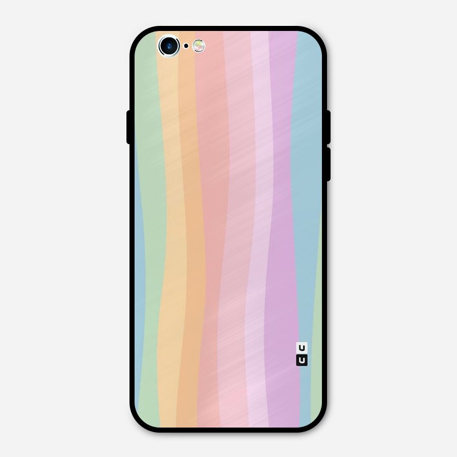 Pastel Curves Metal Back Case for iPhone 6 6s