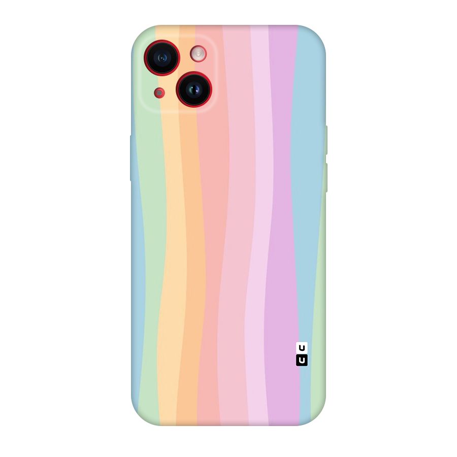 Pastel Curves Original Polycarbonate Back Case for iPhone 14 Plus