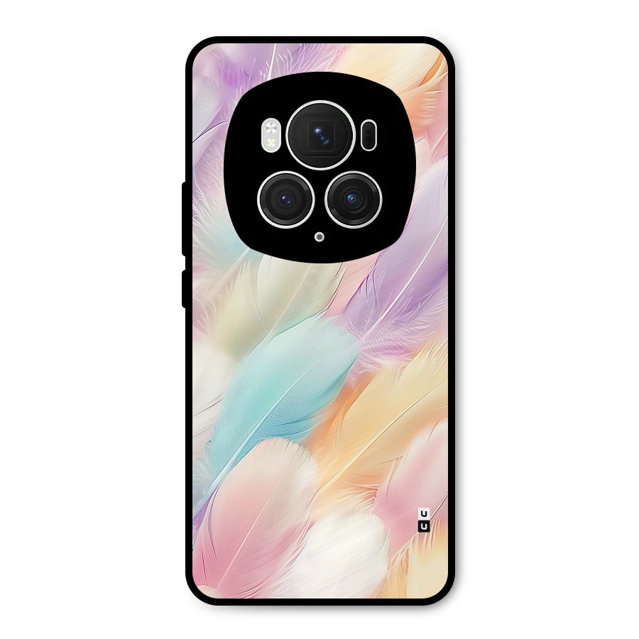 Pastel Feather Metal Back Case for Honor Magic6 Pro