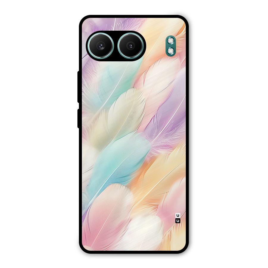 Pastel Feather Metal Back Case for OnePlus Nord 4