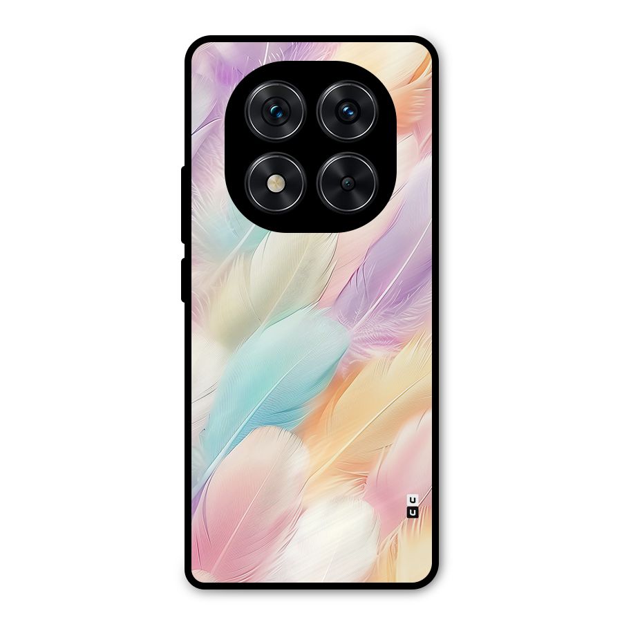 Pastel Feather Metal Back Case for Redmi Note 14 Pro 5G
