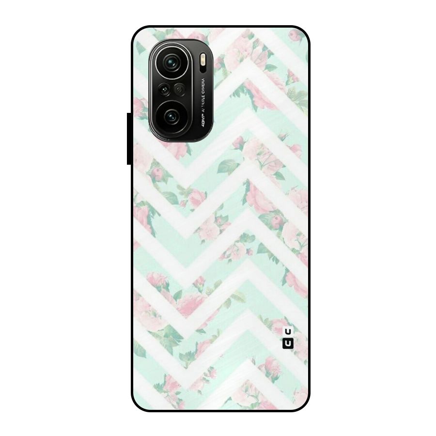 Pastel Floral Zig Zag Metal Back Case for Mi 11X Pro