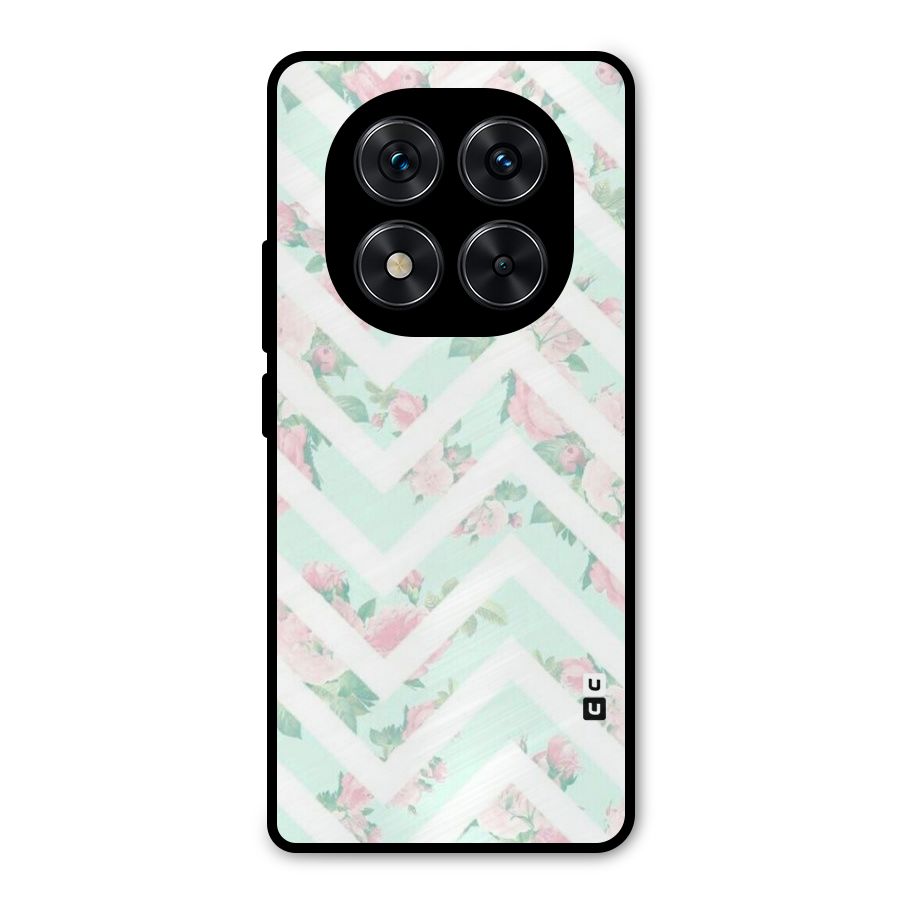 Pastel Floral Zig Zag Metal Back Case for Redmi Note 14 Pro 5G