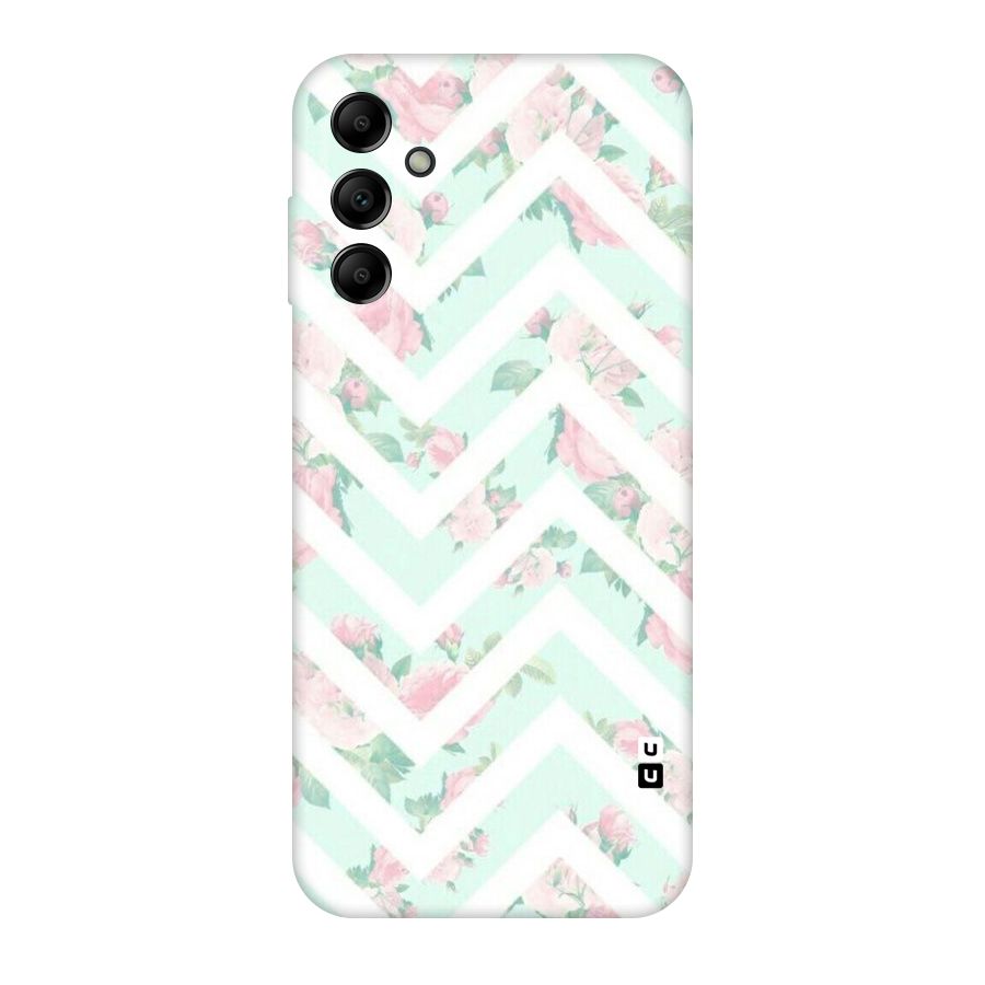 Pastel Floral Zig Zag Original Polycarbonate Back Case for Galaxy A14 5G