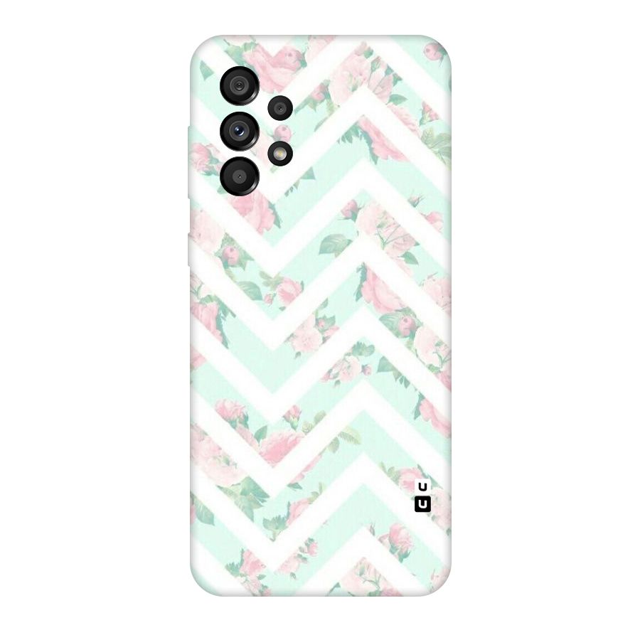 Pastel Floral Zig Zag Original Polycarbonate Back Case for Galaxy A73 5G