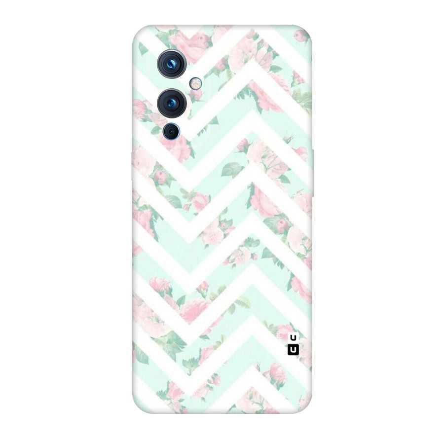 Pastel Floral Zig Zag Original Polycarbonate Back Case for OnePlus 9