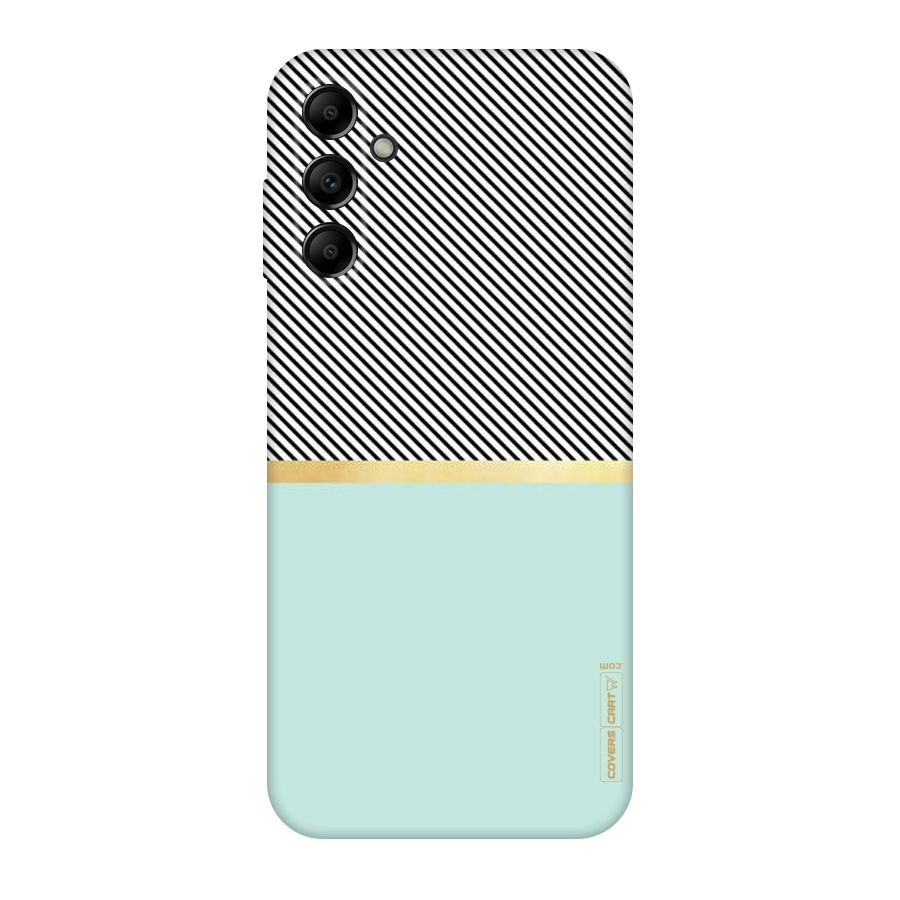 Pastel Green Base Stripes Original Polycarbonate Back Case for Galaxy A14 5G