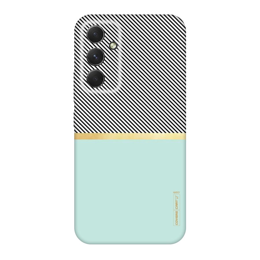 Pastel Green Base Stripes Original Polycarbonate Back Case for Galaxy A54