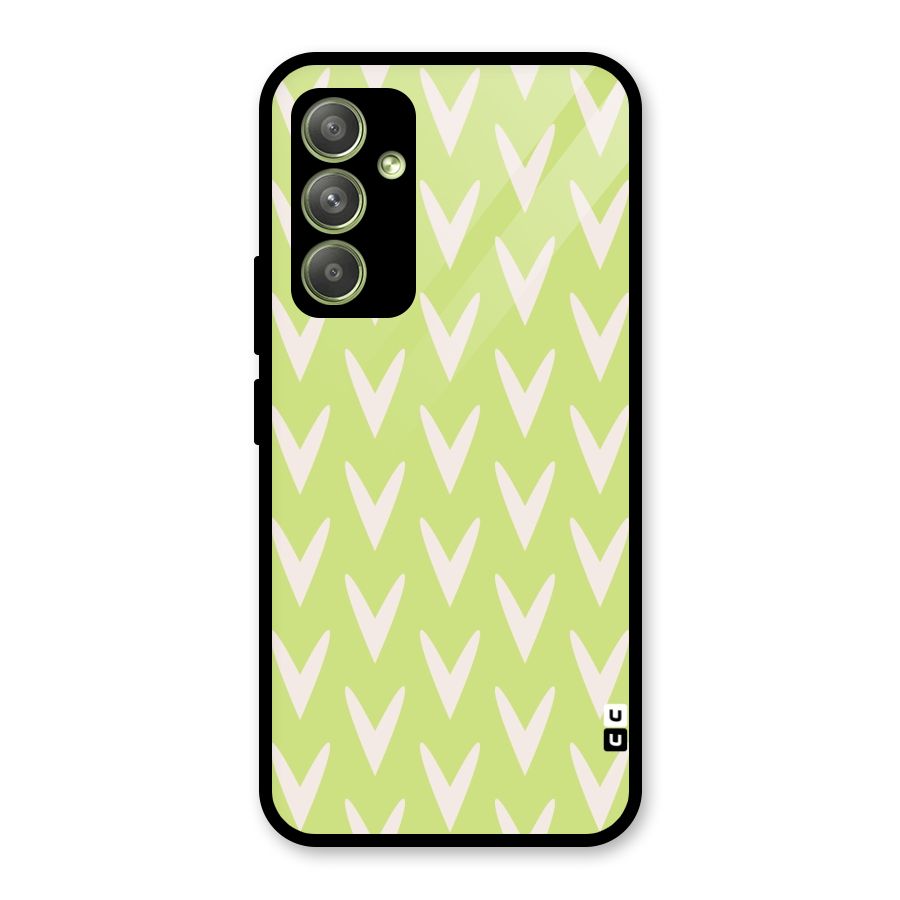 Pastel Green Grass Glass Back Case for Galaxy A54