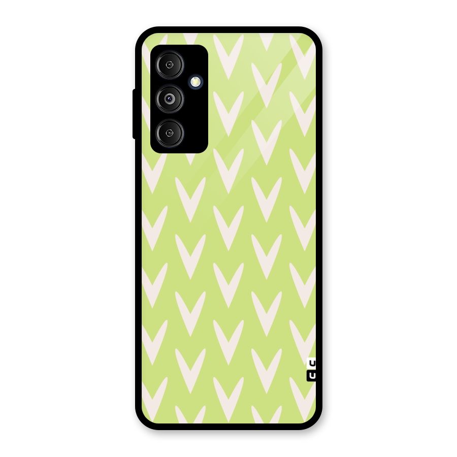 Pastel Green Grass Glass Back Case for Galaxy M14 5G