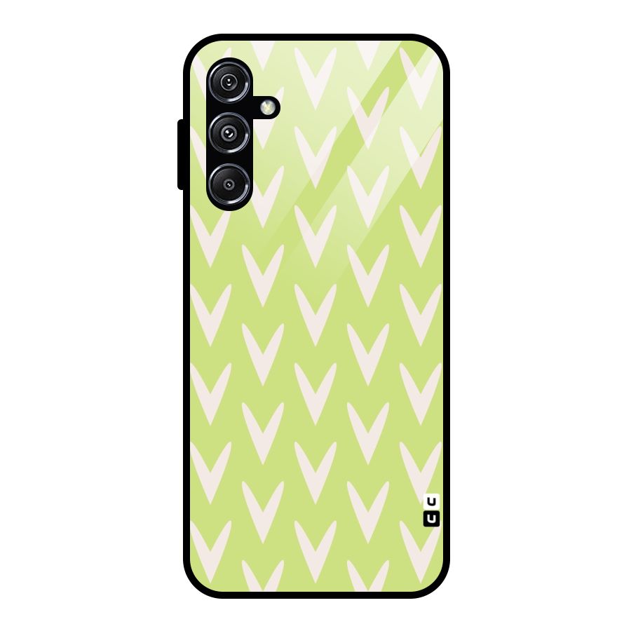 Pastel Green Grass Glass Back Case for Galaxy M34 5G