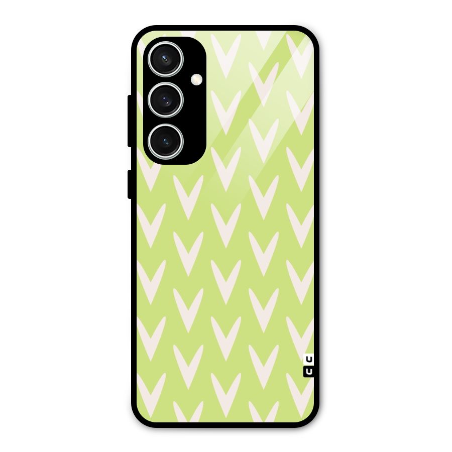 Pastel Green Grass Glass Back Case for Galaxy S23 FE
