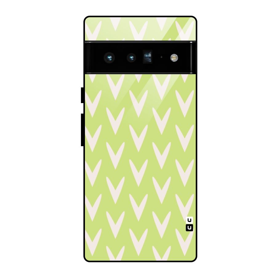 Pastel Green Grass Glass Back Case for Google Pixel 6 Pro