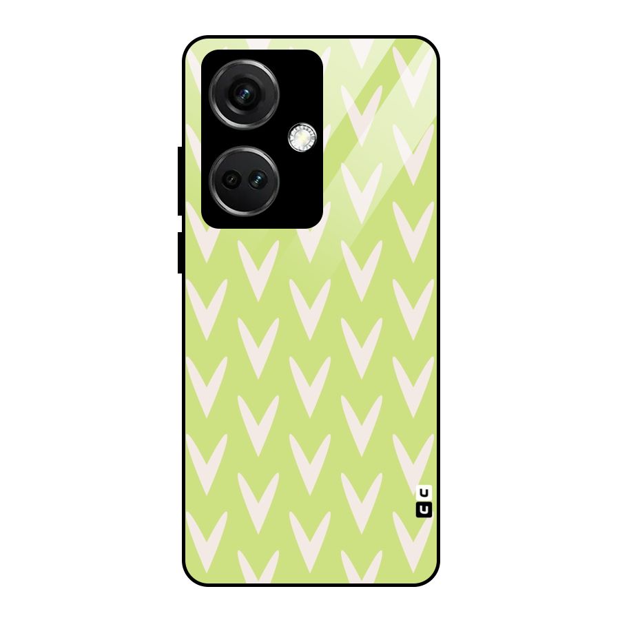 Pastel Green Grass Glass Back Case for OnePlus Nord CE 3 5G