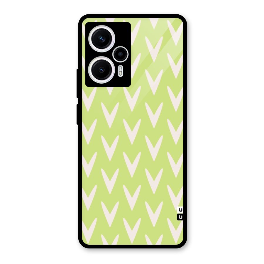 Pastel Green Grass Glass Back Case for Poco F5