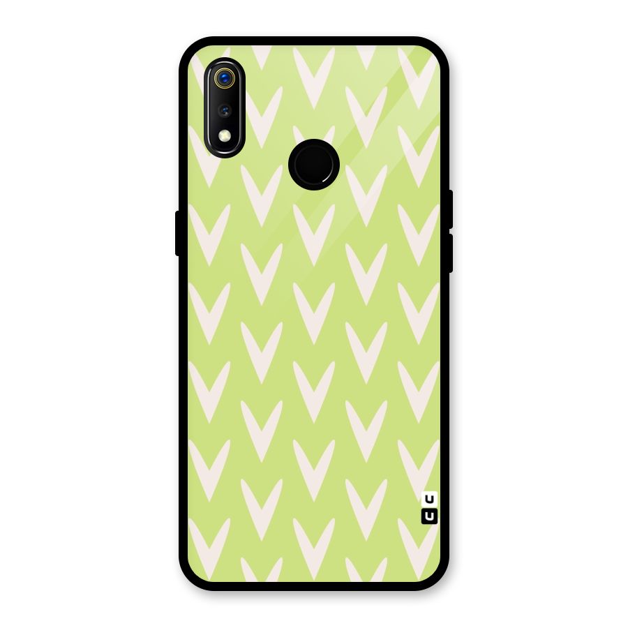 Pastel Green Grass Glass Back Case for Realme 3