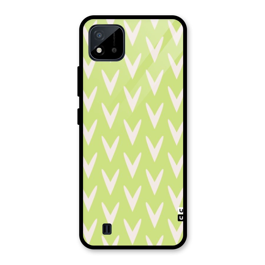 Pastel Green Grass Glass Back Case for Realme C11 2021
