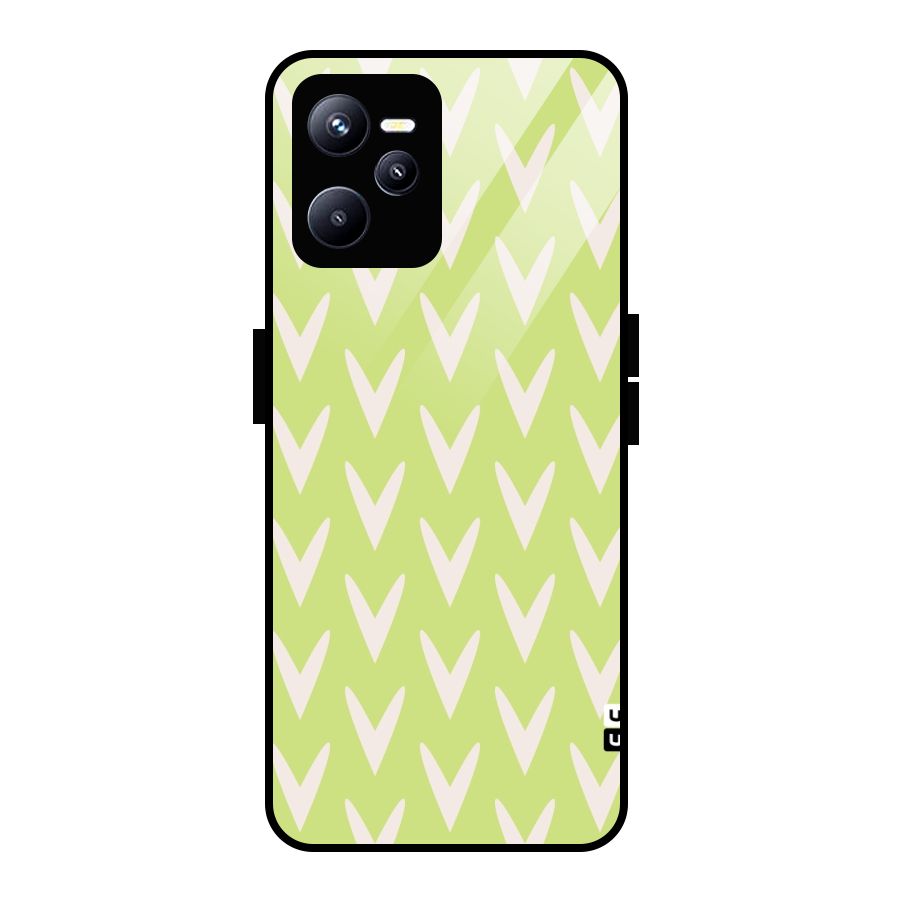 Pastel Green Grass Glass Back Case for Realme C35