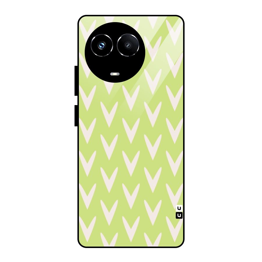 Pastel Green Grass Glass Back Case for Realme Narzo 60X
