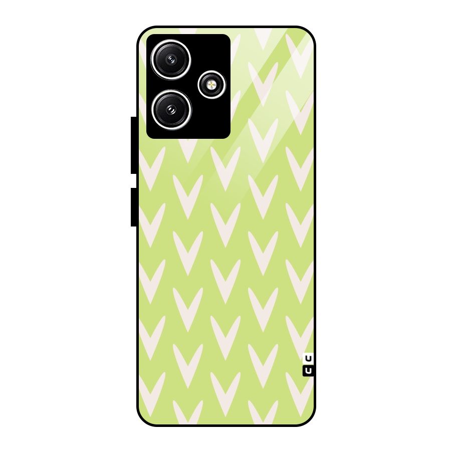 Pastel Green Grass Glass Back Case for Redmi 12 5G