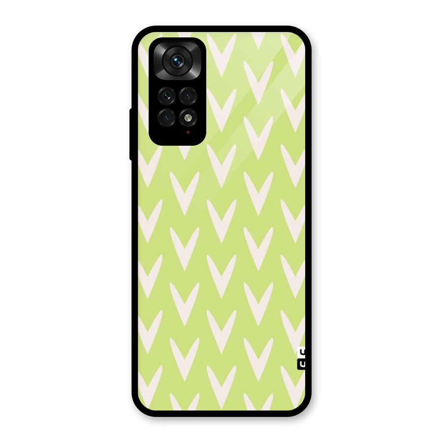 Pastel Green Grass Glass Back Case for Redmi Note 11S