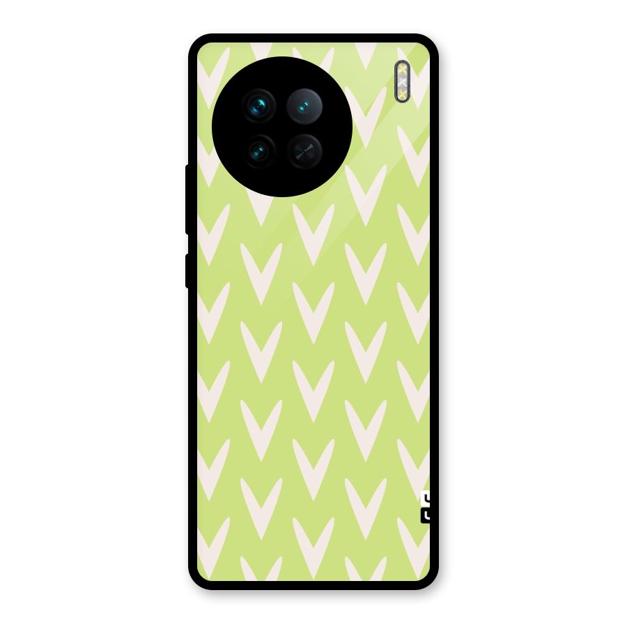 Pastel Green Grass Glass Back Case for Vivo X90