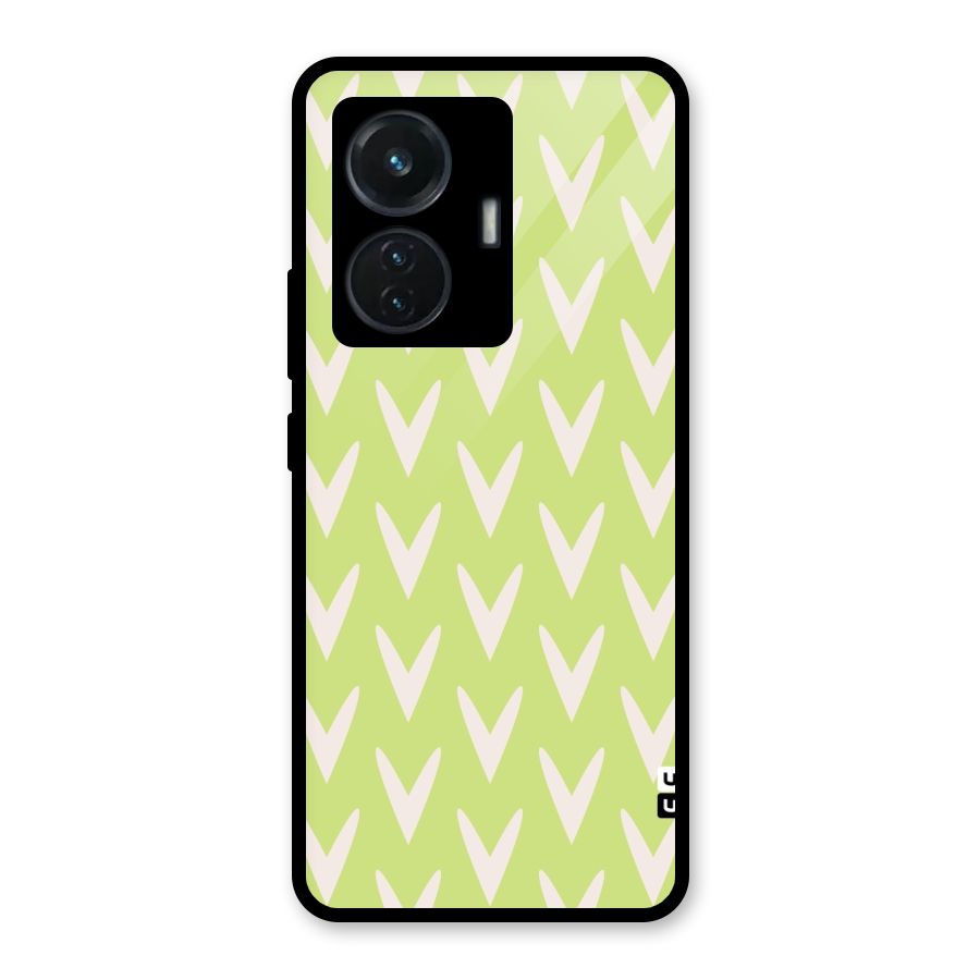 Pastel Green Grass Glass Back Case for iQOO Z6 44W